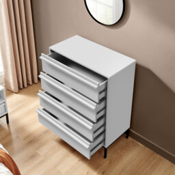 Svit Off White 4 Drawer Tall Chest of Drawers - thumbnail 3