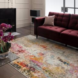 Haze Abstract Multicolour Rug