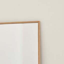 Furniturebox Inga Wood Full Length Rectangle Wall Mirror, Glass in Oak - Size: 50x170x2.5 cm - thumbnail 3
