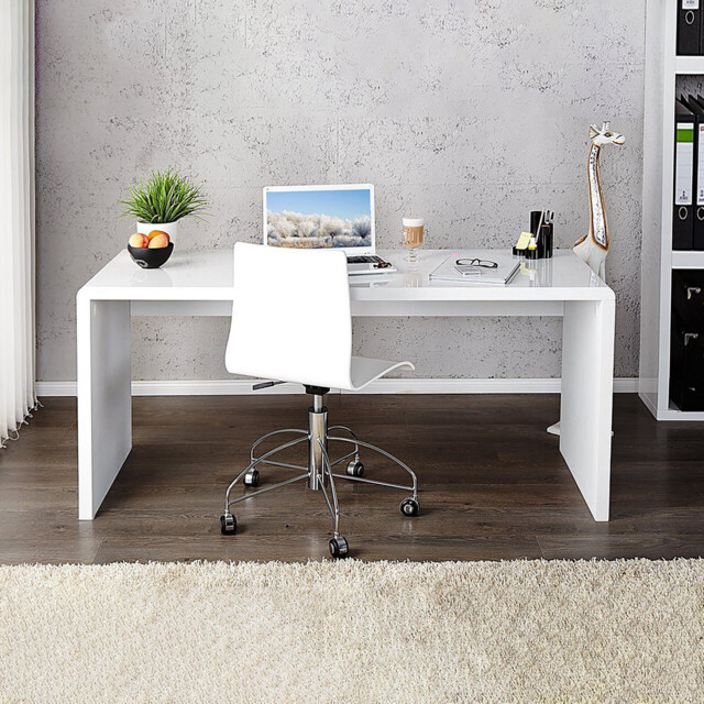 Enzo White High Gloss Desk - image 1