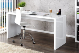 Enzo White High Gloss Desk - thumbnail 4
