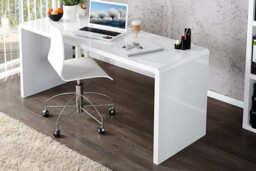 Enzo White High Gloss Desk - thumbnail 3