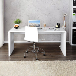 Enzo White High Gloss Desk - thumbnail 1