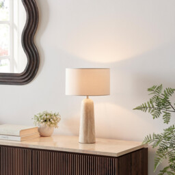 Teresia Travertine Stone Table Lamp - thumbnail 2