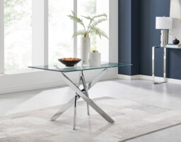 Leonardo 4 Table and 4 Belgravia Black Leg Chairs - thumbnail 4