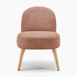 Minnie Orange Fabric Accent Chair - thumbnail 4