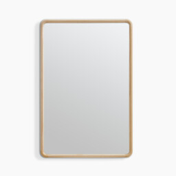 Rowena Oak Wood Large 120x80cm Rectangle Wall Mirror - thumbnail 3