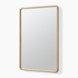 Rowena Oak Wood Large 120x80cm Rectangle Wall Mirror - thumbnail 4