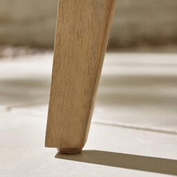 Iko Wood Round Garden Side Table - thumbnail 4