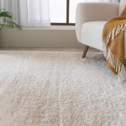 Selby Beige Shaggy Deep Pile Rug - thumbnail 2