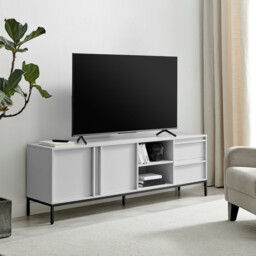 Svit Off White 2 Door and 2 Drawer Storage TV Stand - thumbnail 1