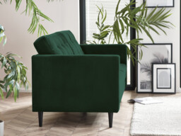 Jolene Emerald Green Velvet 3 Seater Sofa - thumbnail 2