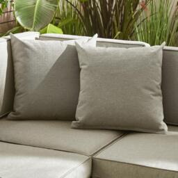 Furniturebox Orlando Black & Grey 8 Seat Modular Garden Sofa, Rattan in Black/Grey - Size: 72x75x72 cm - thumbnail 7