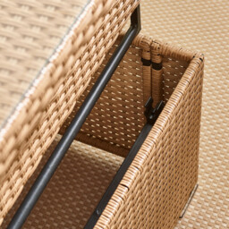 Orlando Beige Rattan Rising Garden Coffee to Dining Table - thumbnail 4