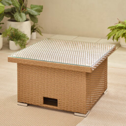Orlando Beige Rattan Rising Garden Coffee to Dining Table - thumbnail 2