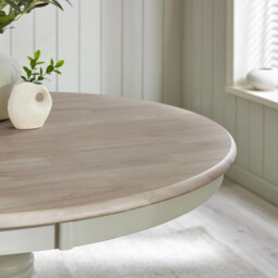 Bude Grey Round Wooden Dining Table & 4 Millford Chairs - thumbnail 3