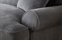 Elsie Luxury Charcoal Grey Velvet Armchair - thumbnail 3