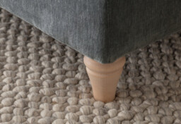 Elsie Luxury Charcoal Grey Velvet Armchair - thumbnail 2