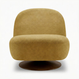 Tilda Mustard Yellow Fabric Accent Chair - thumbnail 4