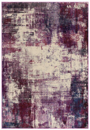 Viva Distressed Magenta & Cream Rug - thumbnail 3