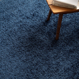 Selby Navy Blue Shaggy Rug - thumbnail 2