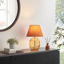 Flynn Orange Glass Table Lamp - thumbnail 2