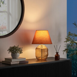 Flynn Orange Glass Table Lamp - thumbnail 3