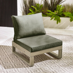 2x Brisa Limewash Wood and Grey Garden Chairs Set - thumbnail 3