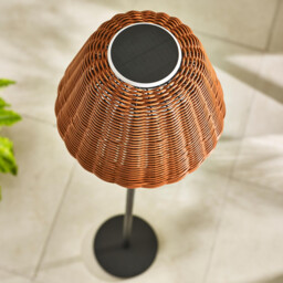 Sundara Rattan Solar Outdoor Floor Light - thumbnail 2