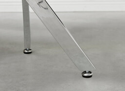 Novara Round Glass and Silver Side Table - thumbnail 3