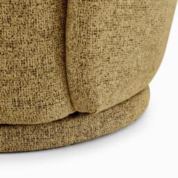 Furniturebox Romilly Mustard Yellow Fabric Swivel Accent Tub Chair, Polyester in Mustard/Yellow - Size: 67x74x75 cm - thumbnail 8