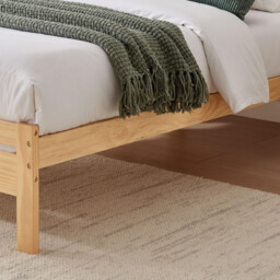Declan Oak Solid Pine Double Bed Frame - thumbnail 4