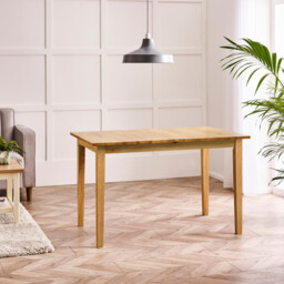 Salcombe Oak Effect Wood Extending 6 Seater Dining Table - thumbnail 4