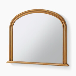 Cecily Gold Wood Large 110x90 Overmantle Arch Mirror - thumbnail 4