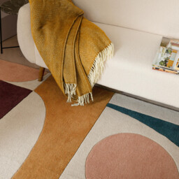 Tolliver Multicolour Modern Shapes Rug - thumbnail 2