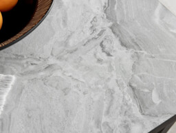 Carson Square White Marble Effect and Black Metal 2 Seater Dining Table - thumbnail 3