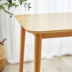 Lynton Rectangular Oak Effect Wood 4 Seater Dining Table - thumbnail 3