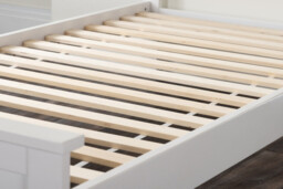 Azure White Solid Pine Single Bed Frame - thumbnail 3