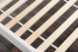Azure White Solid Pine Single Bed Frame - thumbnail 4