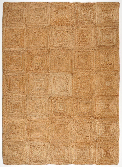 Carys Natural Jute Squares Rug - image 1