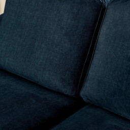 Logan Ocean Blue Fabric 2 Seater Sofa - thumbnail 4
