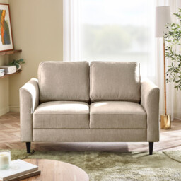 Logan Beige Fabric 2 Seater Sofa - thumbnail 2