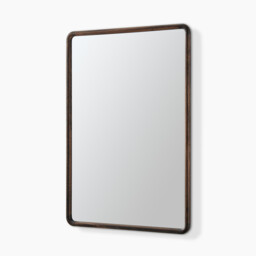 Rowena Walnut Wood Large 120x80cm Rectangle Wall Mirror - thumbnail 4