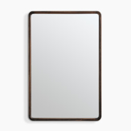 Rowena Walnut Wood Large 120x80cm Rectangle Wall Mirror - thumbnail 3