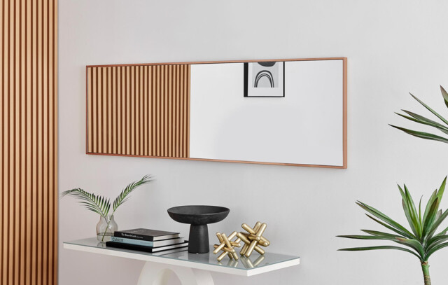 Emma Copper Large Full Length Rectangle Wall Mirror 170x50cm - image 1