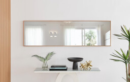 Emma Copper Large Full Length Rectangle Wall Mirror 170x50cm - thumbnail 3