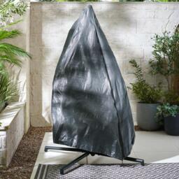 Furniturebox Beige & Cream Garden Hanging Egg Chair Seat, Rattan in Black/Cream/Beige - Size: 82x187x110 cm - thumbnail 8