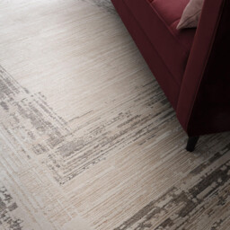 Strata Grey & Cream Sketched Border Rug - thumbnail 2