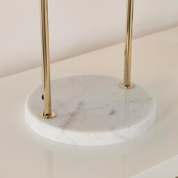 Danielle Teal and Marble Table Lamp - thumbnail 4