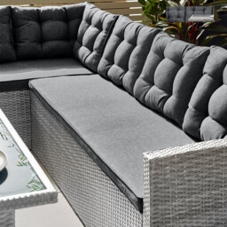 Marbella Grey Rattan 9 Seat Sofa Garden Dining Set - thumbnail 3
